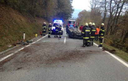 Auto überschlug sich – B80 Lavamünder Bundesstraße