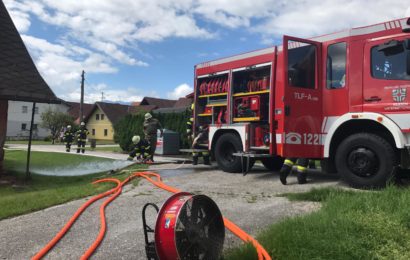 Übung in Eis – Wohnhausbrand