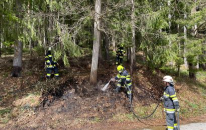 Böschungsbrand in Wunderstätten