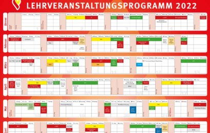 LEHRVERANSTALTUNGSPROGRAMM 2022 LEHRVERANSTALTUNGSPROGRAMM 2022