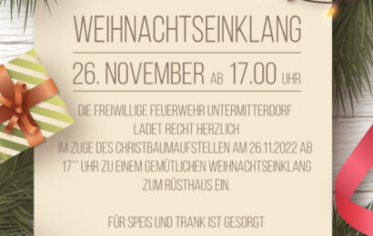 Weihnachtseinklang 26.11.2022