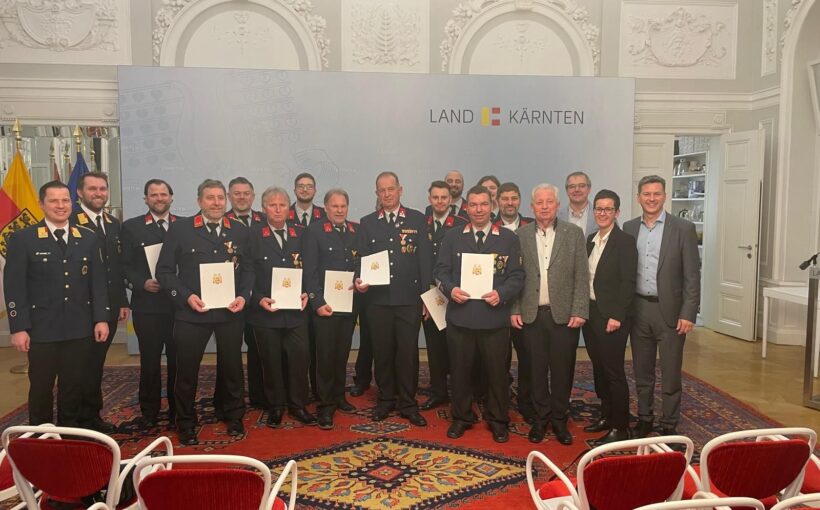 Verleihung der Katastropheneinsatzmedaille