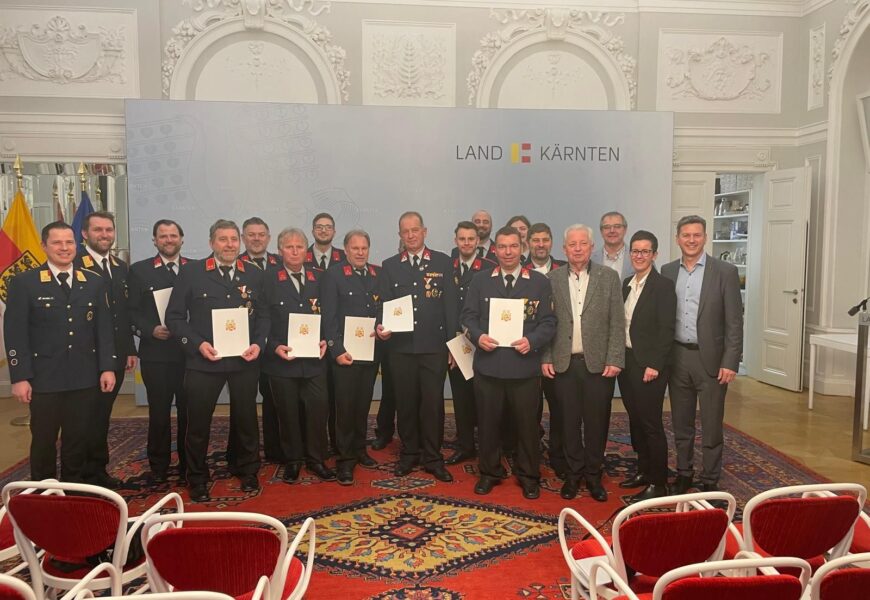 Verleihung der Katastropheneinsatzmedaille