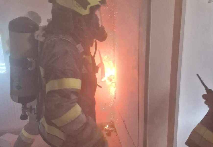 Dachstuhlbrand in Ruden