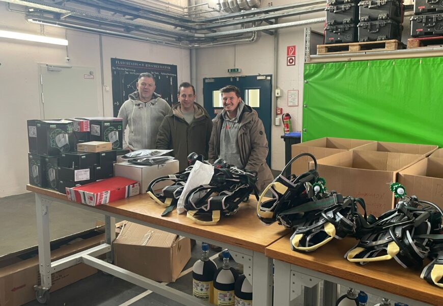 Neue Ausrüstung für mehr Sicherheit im Einsatz Neue Ausrüstung für mehr Sicherheit im Einsatz